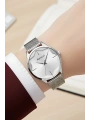 Gümüş Çelik Hasır Kordon Çelik Kasa Kadın Kol Saati Fc.13666h.02 Sdfer105