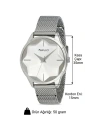 Gümüş Çelik Hasır Kordon Çelik Kasa Kadın Kol Saati Fc.13666h.02 Sdfer105