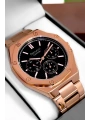 Erkek Kol Saati Rose Renk Çelik Kordon ve Kasa, Function sdfer001