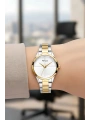 Kadın Kol Saati Çelik Kordon 3 Atm Suya Dayanıklı Bileklik Hediyeli Gümüş-altın Sdfer052