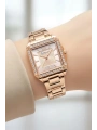 Kadın Kol Saati Çelik Kordon 3 Atm Suya Dayanıklı Bileklik Hediyeli Rose Sdfer046