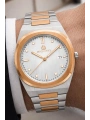 Erkek Kol Saati Tüm Fonksiyonlar Aktif Gümüş-rose Gold Sdb004