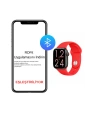 Fc Smart S10 Max – Bluetooth Arama, Spor Modları, Alüminyum Kasa Akıllı Saat Kırmızı-Siyah