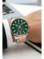 Premium Lüx Çelik Kordon Erkek Kol Saati Rose-yeşil Stsd008