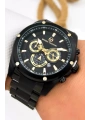 Premium Lüx Çelik Kordon Erkek Kol Saati Siyah Stsd010