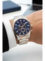 Premium Lüx Çelik Kordon Erkek Kol Saati Gümüş-rose Stsd007