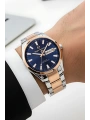 Premium Lüx Çelik Kordon Erkek Kol Saati Gümüş-rose Stsd011