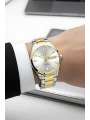 Premium Lüx Çelik Kordon Erkek Kol Saati Gümüş-gold Stsd011