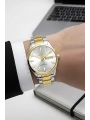 Premium Lüx Çelik Kordon Erkek Kol Saati Gümüş-gold Stsd011