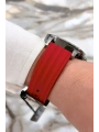 Function Erkek Kol Saati Silikon Kordon Bileklik Hediyeli 3atm Kırmızı Sdfer065