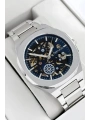 Otomatik Erkek Saati, Gümüş Renk Çelik Kordon&Kasa, Mavi Kadran, Cam Arka Kapak sdfer078