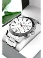 Function Erkek Kol Saati Gümüş-beyaz Çelik Kordon 3atm Suya Dayanıklı Sdfer093