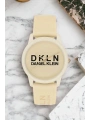 Kadın Kol Saati Bej Renk Silikon Kordon&kasa Dk.1.12645.6 Sddk073