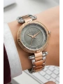 Kadın Kol Saati Rose Gold-gümüş Çelik Kordon Çelik Kasa Fc.14337m.05 Sdfer110