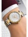 Kadın Kol Saati Altın Gold-gümüş Çelik Kordon Çelik Kasa Fc.14337m.04 Sdfer110