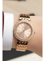 Kadın Kol Saati Rose Renk Çelik Kordon Taşlı Çelik Kasa Sdfer143