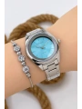 Kadın Kol Saati Gümüş Renk Çelik Kordon Çelik Kasa Gümüş-mavi Sdfer144