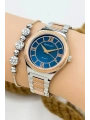 Kadın Kol Saati Gümüş-rose Renk Çelik Kordon Çelik Kasa Rose Gold-mavi Sdfer145
