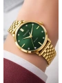 Çelik Kordon & Şık Tasarım, Kadın Kol Saati, 3ATM Suya Dayanıklı Gold-Yeşil sdfer154