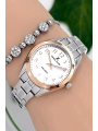 Kadın Kol Saati Gümüş-rose Renk Çelik Kordon&kasa Sddk089