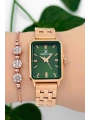 Kadın Kol Saati Rose-yeşil Renk Çelik Kordon&kasa Sddk092