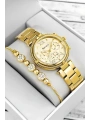Çelik Kordon & Şık Tasarım, Kadın Kol Saati, 3atm Suya Dayanıklı Gold Sdfer171