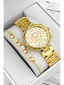 Çelik Kordon & Şık Tasarım, Kadın Kol Saati, 3atm Suya Dayanıklı Gold Sdfer171
