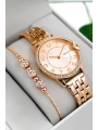 Çelik Kordon & Kasa Kadın Kol Saati, Taş Detaylı Kasa Rose Sdfer182