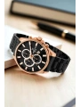 Takvimli Erkek Kol Saati Çelik Kasa&Kordon Bileklik Siyah sddk111