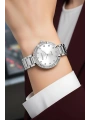 Çelik Kordon Taşlı Kasa Kadın Kol Saati Gümüş sdfer183
