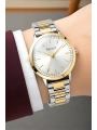 Çelik Kordon Çelik Kasa Kadın Kol Saati Gümüş-Gold sdfer189