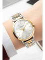 Çelik Kordon Çelik Kasa Kadın Kol Saati Gümüş-Gold sdfer189