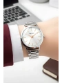 Çelik Kordon Çelik Kasa Kadın Kol Saati Gümüş sdfer189