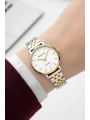 Çelik Kordon Çelik Kasa Kadın Kol Saati Gümüş-Gold sdfer190