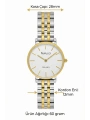 Çelik Kordon Çelik Kasa Kadın Kol Saati Gümüş-Gold sdfer190