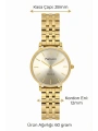 Çelik Kordon Çelik Kasa Kadın Kol Saati Gold sdfer190
