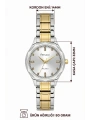 Çelik Kordon Çelik Kasa Kadın Kol Saati Gümüş-Gold sdfer191