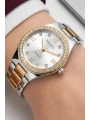 Çelik Kordon Taşlı Çelik Kasa Kadın Kol Saati Gümüş-Rose sdfer192