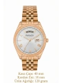 Takvimli Erkek Kol Saati Çelik jübile Kordon Rose Bileklik Hediyeli 3atm Sdfer194