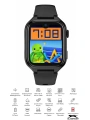 Akıllı Çocuk Saati, Görüntülü ve Sesli Görüşme Özellikli ip68 Suya Dayanıklı Siyah SLZ001