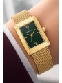 Daniel Klein Çelik Kordon Çelik Kasa Kadın Kol Saati+Bileklik Hediyeli Gold-Yeşil Renk sddk113