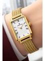 Daniel Klein Çelik Kordon Çelik Kasa Kadın Kol Saati+Bileklik Hediyeli Gold-Beyaz Renk sddk114