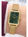 Daniel Klein Çelik Kordon Çelik Kasa Kadın Kol Saati+Bileklik Hediyeli Gold-Yeşil Renk sddk114