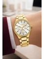 Lee Cooper Fosforlu Gold Renk Çelik Kordon&kasa Kadın Kol Saati Bileklik Hediyeli Sdlc009
