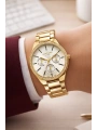 Lee Cooper Fosforlu Gold Renk Çelik Kordon&kasa Kadın Kol Saati Bileklik Hediyeli Sdlc009