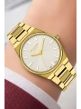 Lee Cooper Gold-beyaz Renk Çelik Kordon&kasa Kadın Kol Saati Bileklik Hediyeli Sdlc011