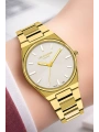Lee Cooper Gold-beyaz Renk Çelik Kordon&kasa Kadın Kol Saati Bileklik Hediyeli Sdlc011