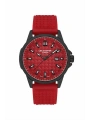 Lee Cooper Kırmızı Renk Silikon Kordon Takvimli Erkek Kol Saati 3atm Bileklik Sdlc020