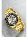 Slazenger Otomatik Mekanizma Çelik Kordon, Çelik Kasa Erkek Kol Saati Bileklik Hediyeli Gold sdslz003
