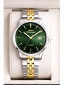 Slazenger Otomatik Mekanizma Çelik Kordon, Çelik Kasa Erkek Kol Saati Bileklik Hediyeli Gümüş-Yeşil sdslz017